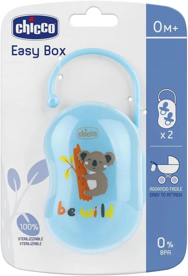 شيكو Chicco Soother Holder 0m+, Blue